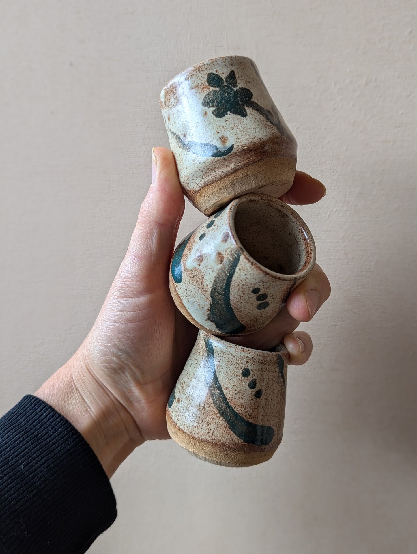 Desert flower shot glass