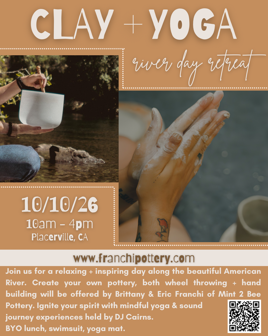 Clay + Yoga: a day retreat