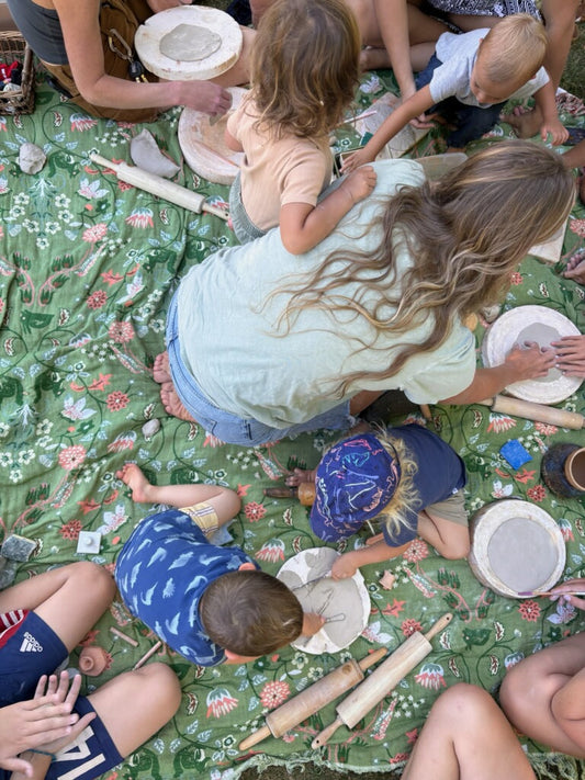 Mindful mamas outdoor clay play