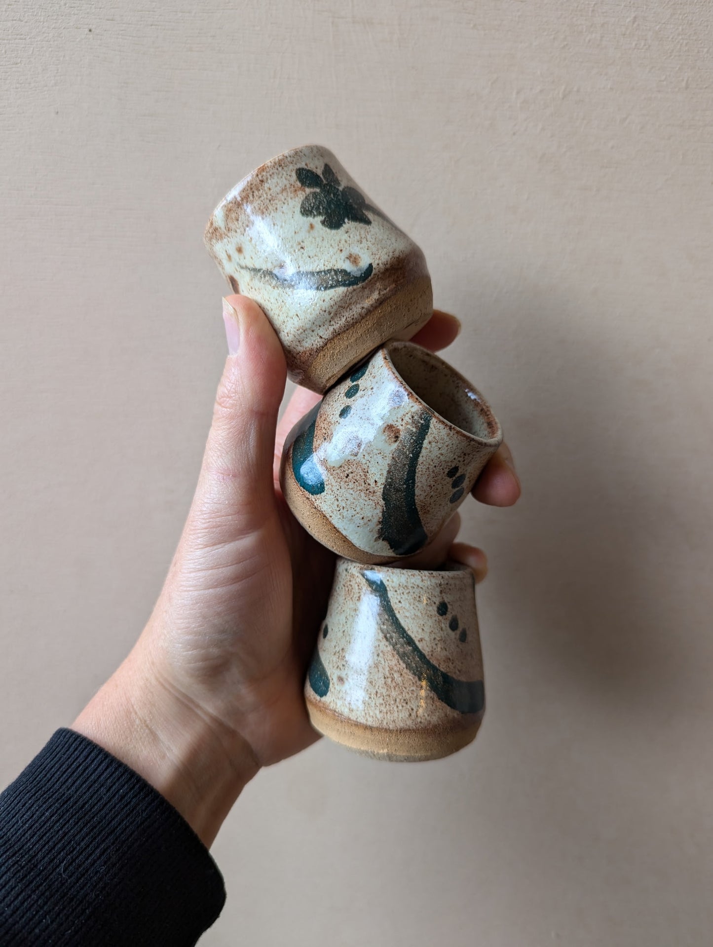 Desert flower shot glass